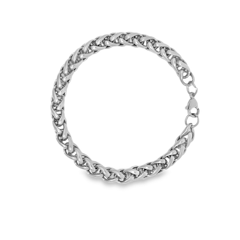 hvede armbånd i stål i 7 mm stål fra Rico