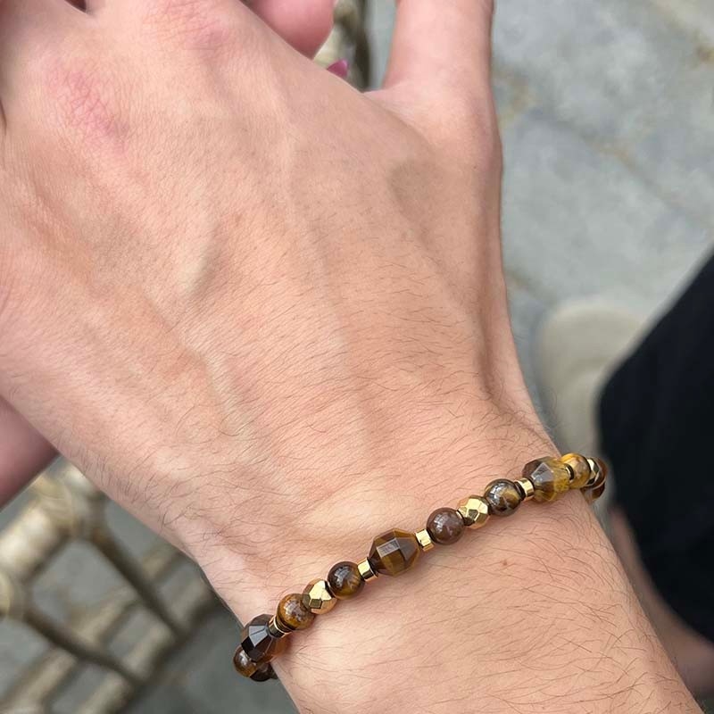 Maskulint armbånd med tigerøje fra Rico’s