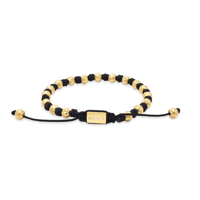 Rico\'s armbånd med perler i forgyldt stål RC520G 2
