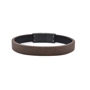 Rico's Læderarmbånd til mænd i brun læder RC521S-Brown