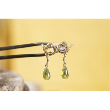 Rabinovich Rainforest Dew ørestikker m peridot 80220569