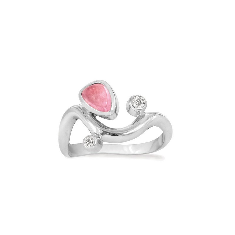 Rabinovich Pink Willow ring m. topas og zirkon 80310376