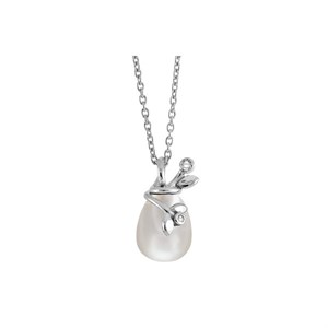 Rabinovich - Adorable Lace halskæde i sølv med perle og zirkon*