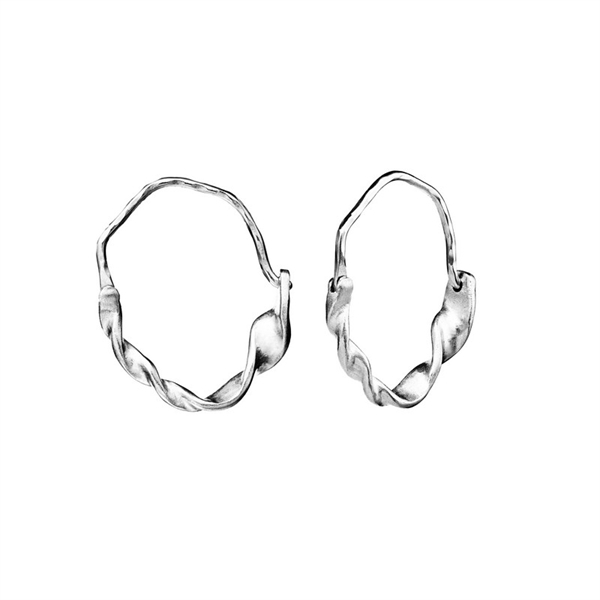 Rosie øreringe i sølv fra Maanesten  9769c