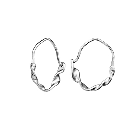 Rosie øreringe i sølv fra Maanesten | 9769c