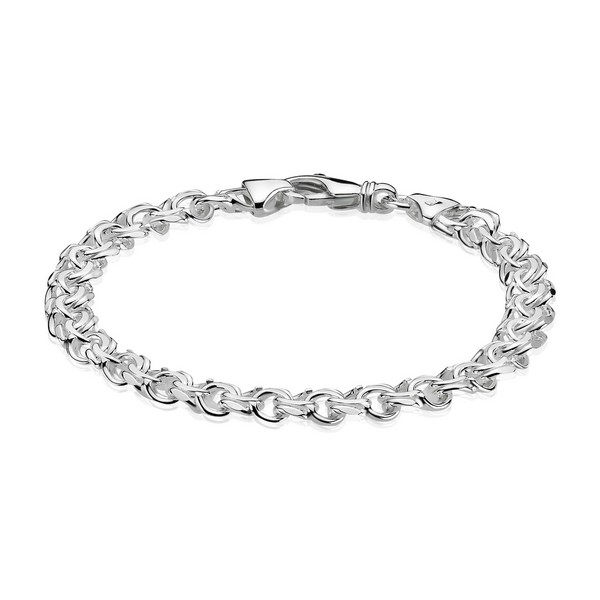 Bismark armbånd i sølv 5,0 mm 14 cm