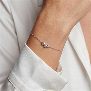 Sif Jakobs - Sardinien Tre armbånd i sølv guldcenter