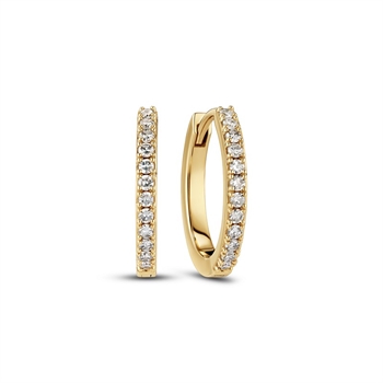 Alba Diamant øreringe i 14 kt guld m. 0,24 ct Lab-grown
