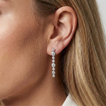 Sif Jakobs - Sardinien Lungo øreringe i sølv guldcenter