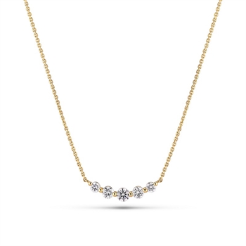 Tiara diamant halskæde 0,37 ct i 14 kt guld Sif Jakobs
