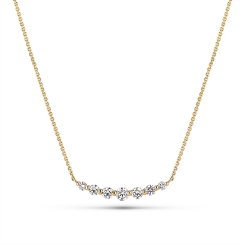 Sif Jakobs - Tiara Diamant halskæde i 14 kt guld m. 0,46 ct
