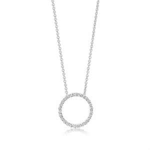 Biella halskæde i 45 cm i sølv Sif Jakobs SJ-P3120-CZ1