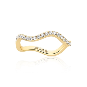 Sif Jakobs Ellera Waves ring forgyldt SJ-R3869-CZ-YG