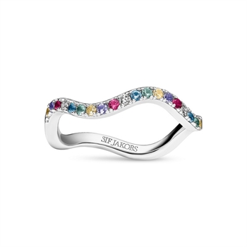 Sif Jakobs Ellera Waves ring i sølv SJ-R3869-XCZ
