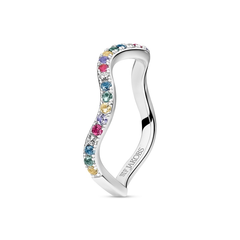 Sif Jakobs Ellera Waves ring i sølv SJ-R3869-XCZ 2