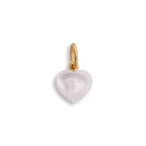 Small Souvenir Heart i forgyldt sølv af Jane Kønig
