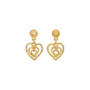 Maanesten - Sada Øreringe i 18kt. forgyldt sølv