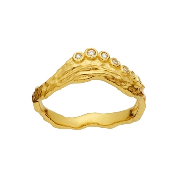 Selene ringen i forgyldt fra Maanesten 4866A