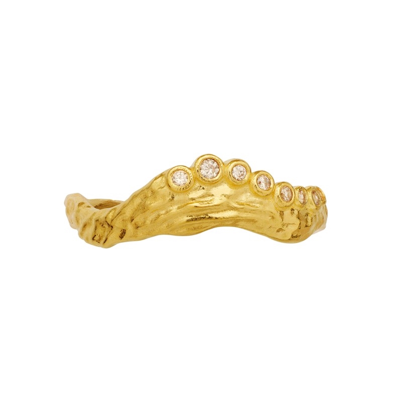 Selene ringen i forgyldt fra Maanesten 4866A 2