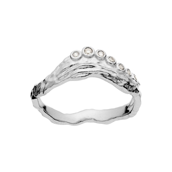 Selene ringen i sølv fra Maanesten 4866C