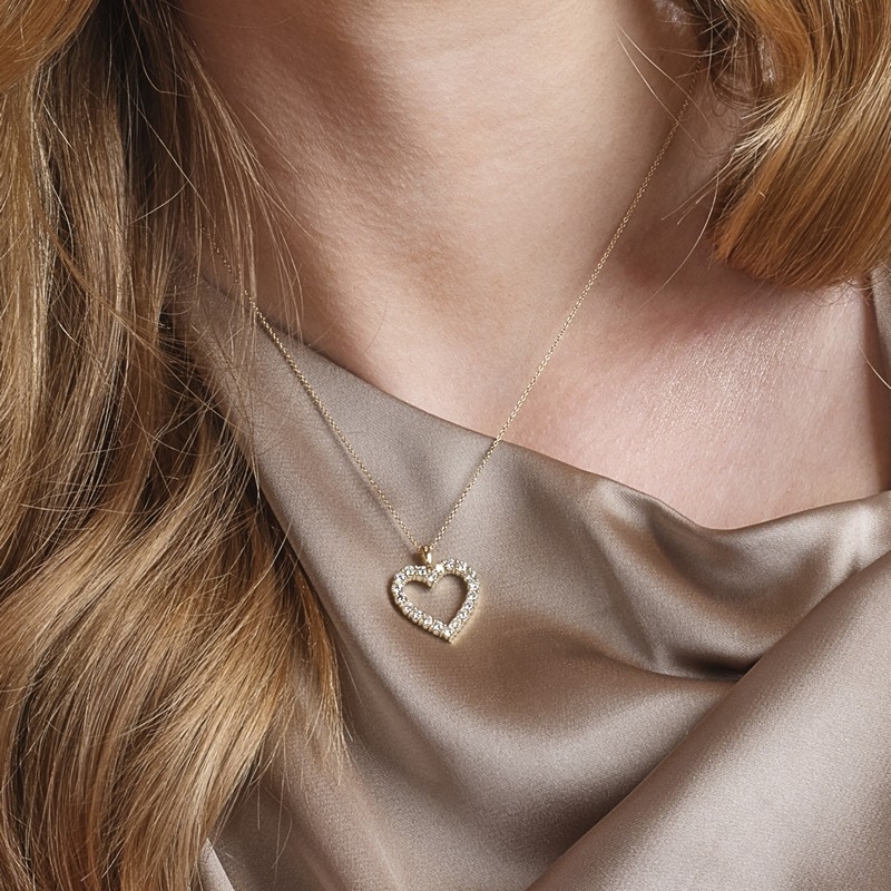 Siersbøl 8 kt guld hjerte vedhæng Guldcenter