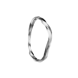 Siv ring i sølv m akvamarin fra Maanesten - 4789c