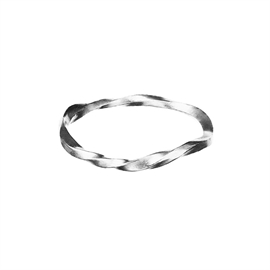 Siv ring i sølv m akvamarin fra Maanesten | 4789c