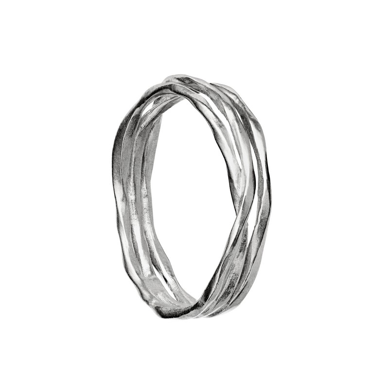 Suki ring i mat sølv fra Maanesten 4794C