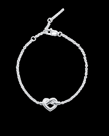 Tied Heart armbånd i sølv fra Jane Kønig er helt enkelt og klassisk
