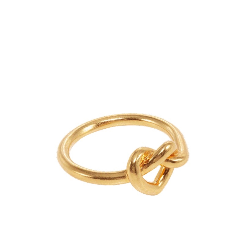 Tied Heart Ring i forgyldt sølv fra Jane Kønig 2