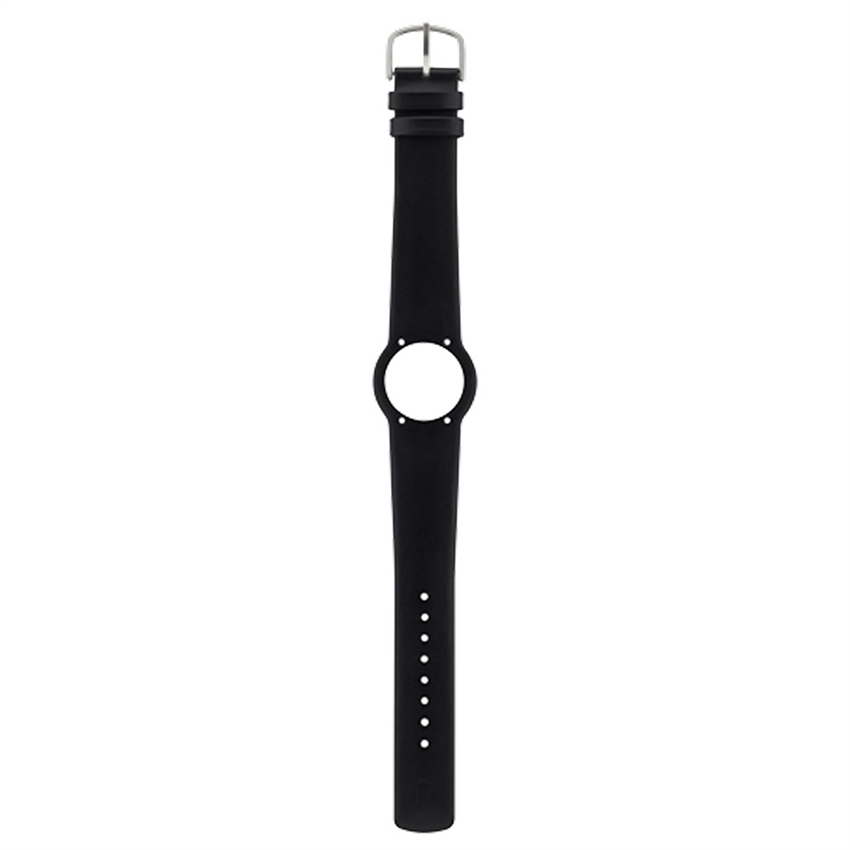 Billede af Arne Jacobsen Onepiece Læder urrem - Black (16mm.)