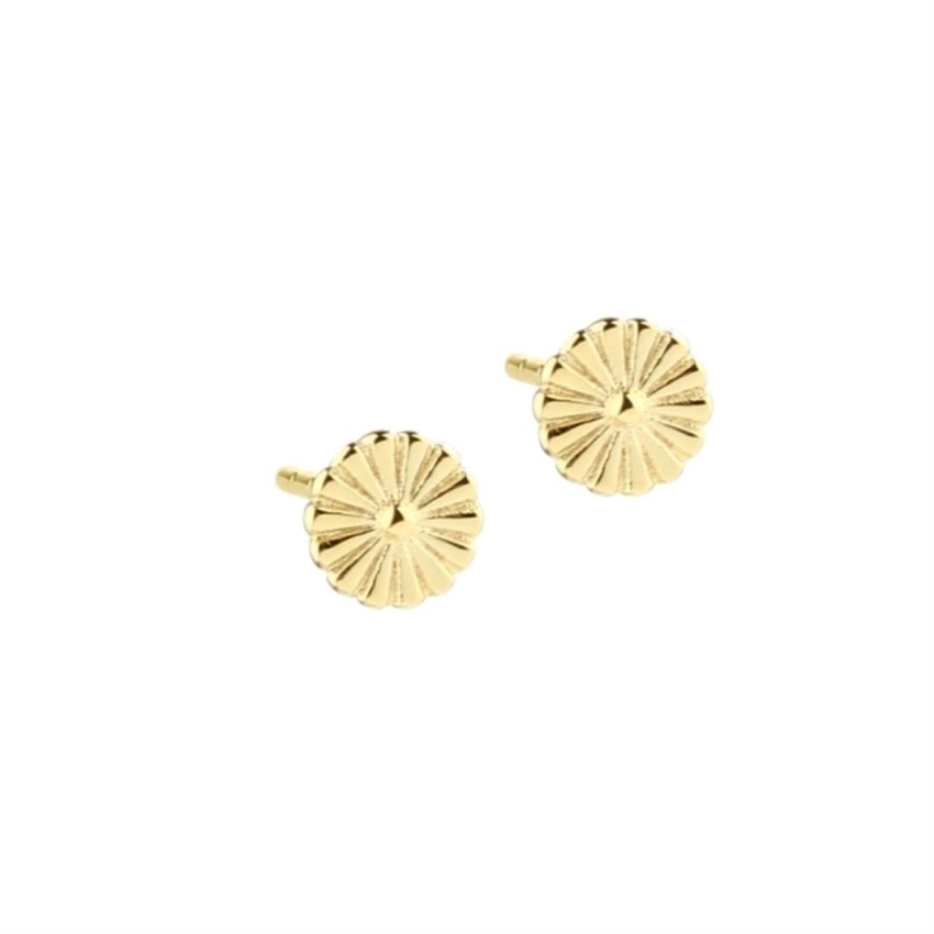  Aqua Dulce - Tiny Daisy Earstud i forgyldt sterlingsølv