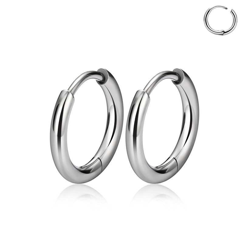 Titanium creoler 16 mm uden sten