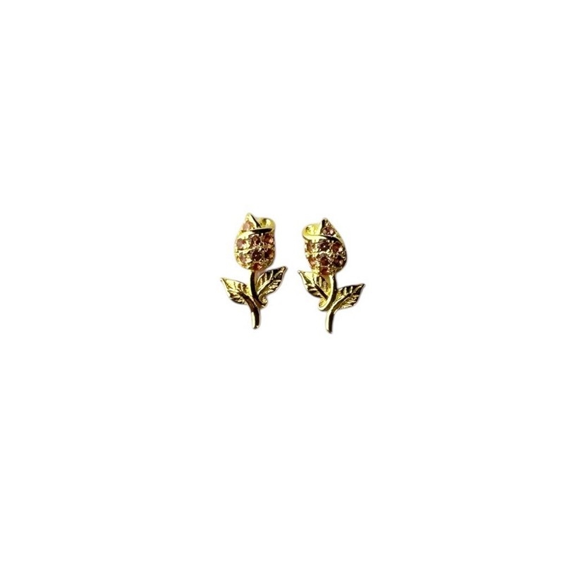 Pico - Tulip øreringe i forgyldt sølv Z01001