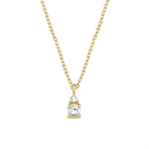 Petit rund - Diamant halskæde i 14 kt. guld | V1110