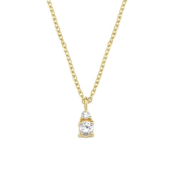 Petit rund - Diamant halskæde i 14 kt. guld | V1110