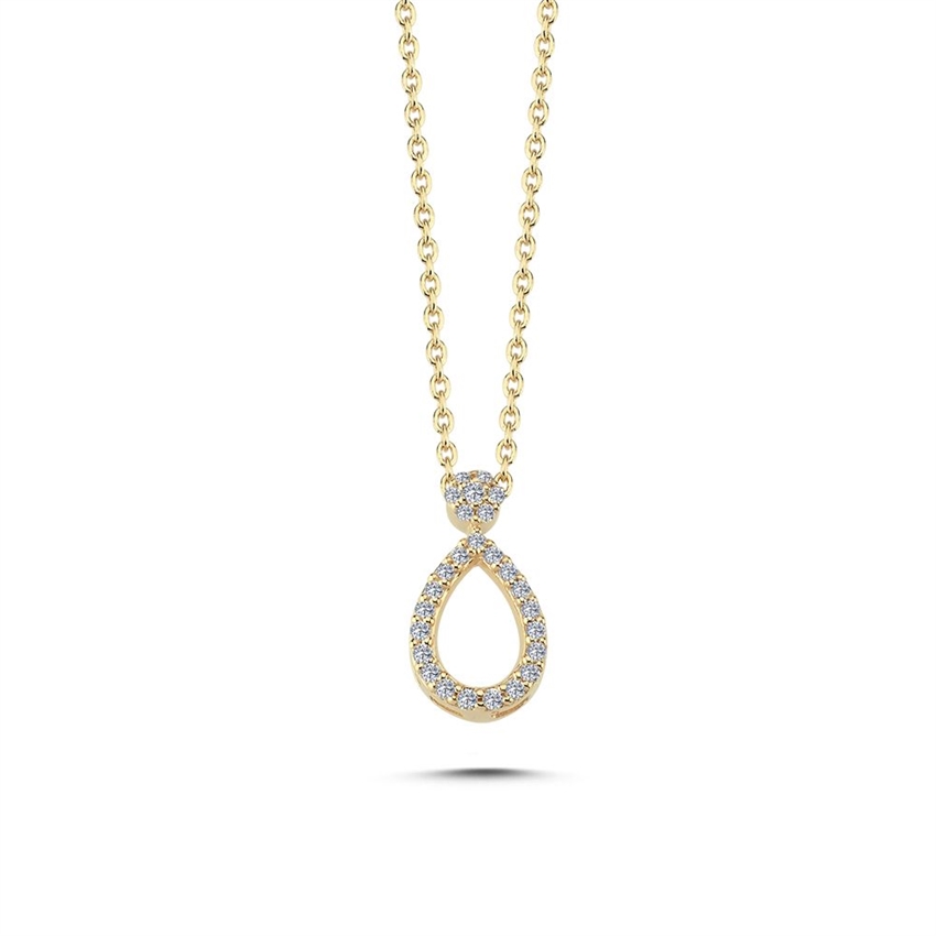 Den elegante Mira diamant halskæde er et smykke,