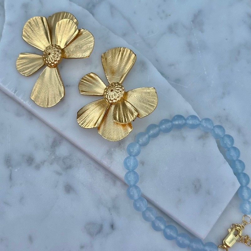 Candy Coral Lagoon armbånd i forgyldt sølv