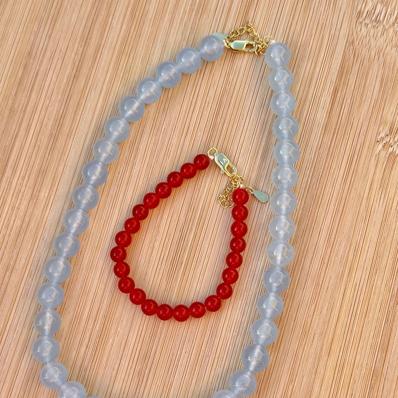 Candy Coral Lagoon halskæde i forgyldt sølv