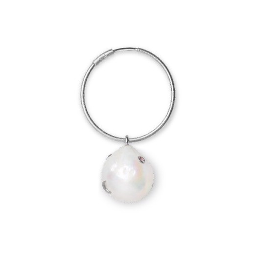 Billede af Jane Kønig - Baroque pearl ørering i sølv**