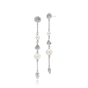 Izabel Camille - Isabella lange ørestikker m. perler i sølv