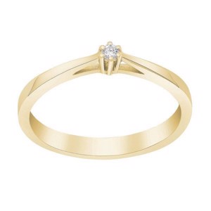 Siersbøl - Afrodite ring i 14kt. guld m. 0,03-0,25ct. diamant