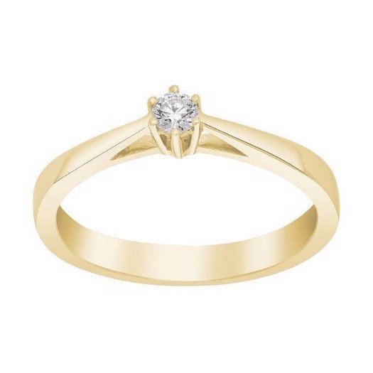 Billede af Siersbøl - Afrodite ring i 14kt. guld m. 0,10ct. diamant