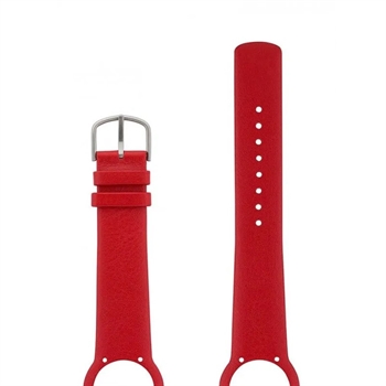 Arne Jacobsen Onepiece Læder urrem - Rød 20 mm