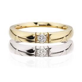 Scrouples - Grace Alliancering i 14kt. m. 0,11ct. diamant