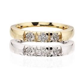 Scrouples - Grace Alliancering i 14kt. m. i alt 0,33ct. diamanter