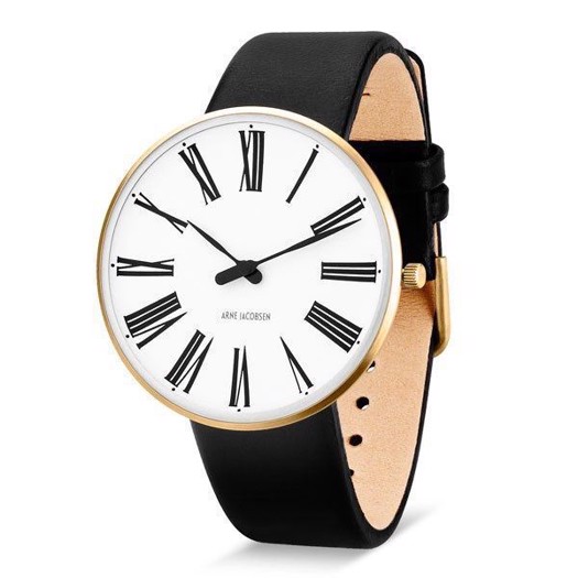 Arne Jacobsen Forgyldt Roman ur Ø40 mm 53308-2001G