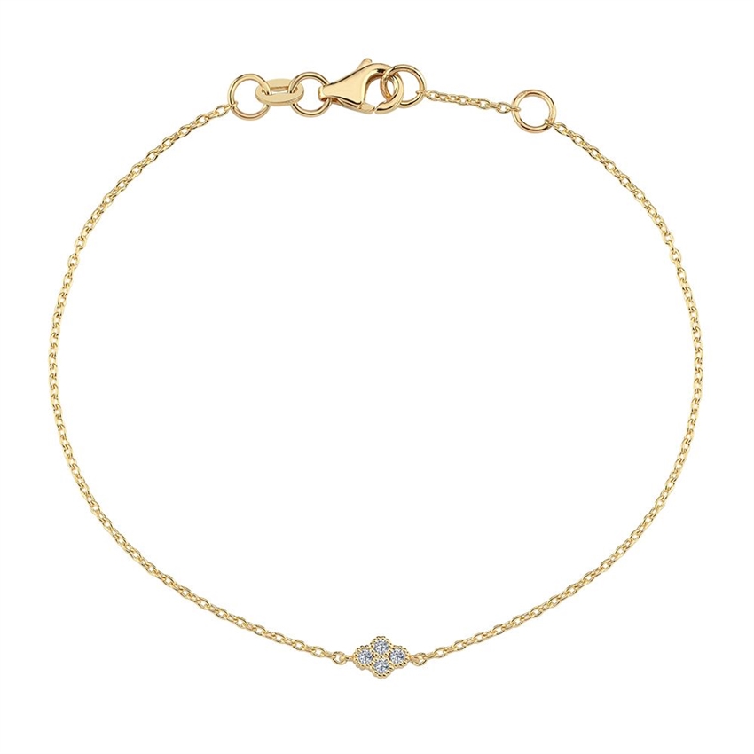 Athene 14kt guld armbånd med brillanter på i alt 0,04ct