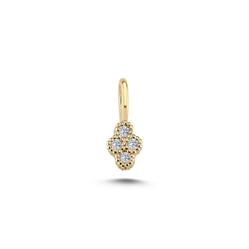 Athene diamant vedhæng i 14 kt guld med i alt 0,04ct