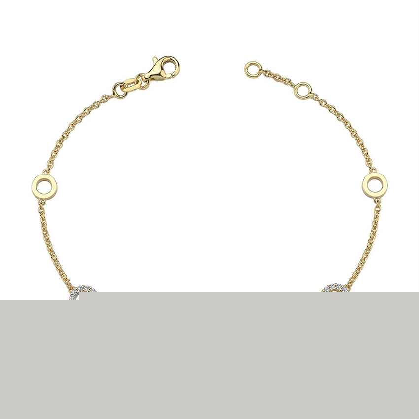 Ayla diamant armbånd i 14 kt guld B2402 018